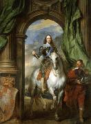 Anthony Van Dyck Charles I with M. de St Antoine oil painting artist